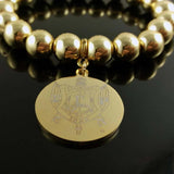 Greek Sorority Beaded Bangle Bracelet Charm Bracelet