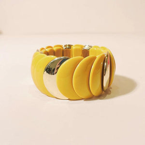 Wide Link Beads Bangles Resin Chain Bracelet Women