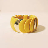 Wide Link Beads Bangles Resin Chain Bracelet Women
