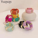 Wide Link Beads Bangles Resin Chain Bracelet Women
