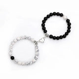 Howlite Beads Couple Bracelet Distance Stone Jewelry