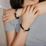 Howlite Beads Couple Bracelet Distance Stone Jewelry