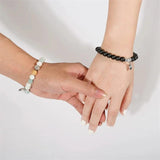 Howlite Beads Couple Bracelet Distance Stone Jewelry