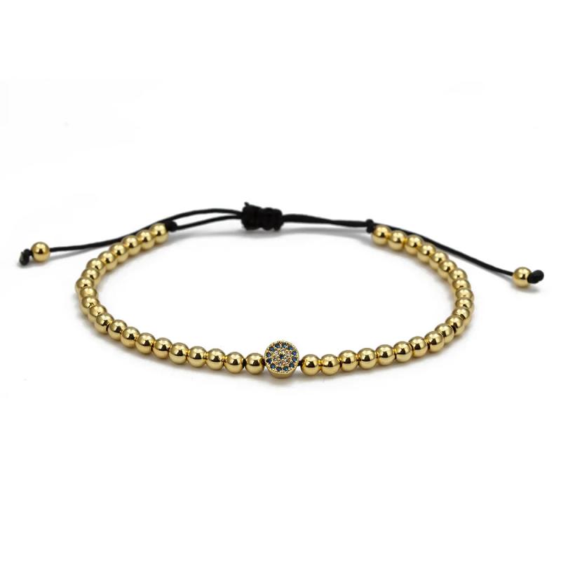Lucky Eye Micro Pave Evil Eye Charm Bracelet