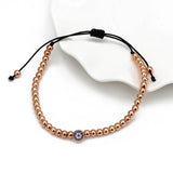 Lucky Eye Micro Pave Evil Eye Charm Bracelet