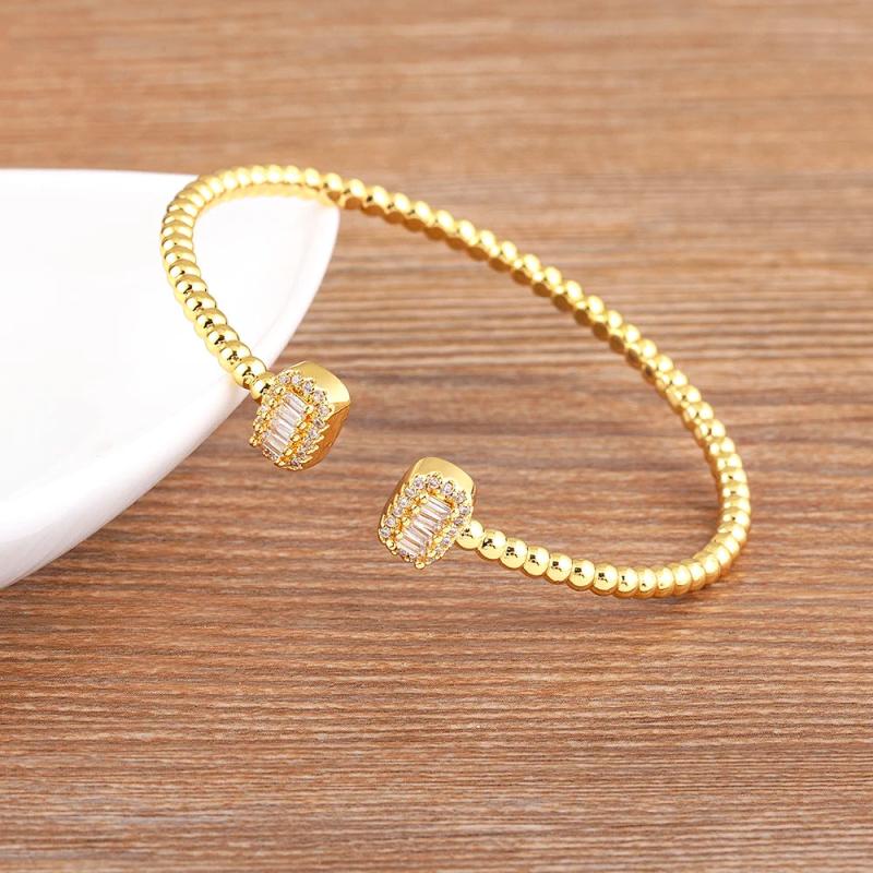 Crystal Charm Cuff Bracelet Fine Jewelry