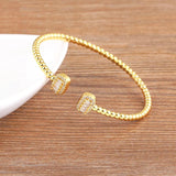 Crystal Charm Cuff Bracelet Fine Jewelry