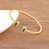 Crystal Charm Cuff Bracelet Fine Jewelry