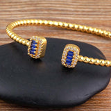 Crystal Charm Cuff Bracelet Fine Jewelry