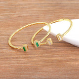 Crystal Charm Cuff Bracelet Fine Jewelry
