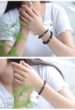 Natural Sandstone Beads Bracelet Charm Strand Bracelets For Men Women