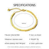 WILD & 14K Gold-Plated Stainless Steel Bracelet for Women