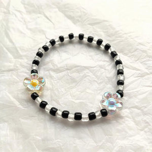 Kpop Ateez San Flower Bead Bracelet for Women 90s Y2k Bangle