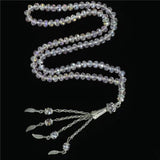 Muslim Prayer Rosary Bracelets - Crystal Glass Beads Bracelets with Rhinestones