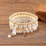 Boho Crystal Woven Bracelet for Women
