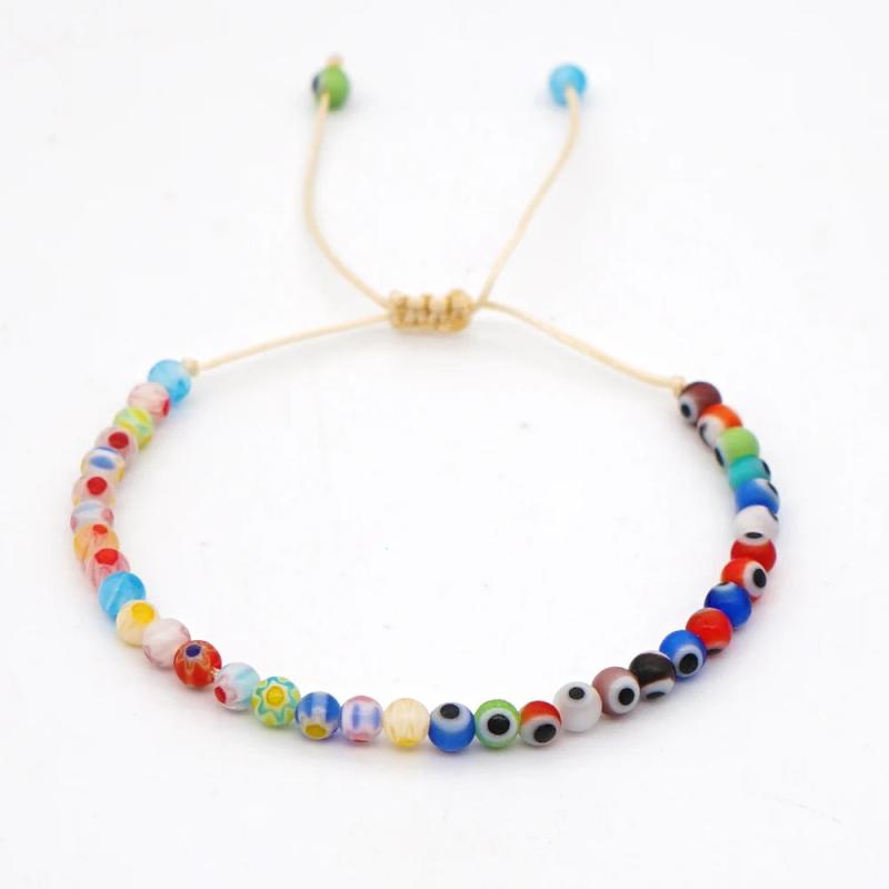 Evil Eye Bracelet Boho Beaded Lucky Jewelry