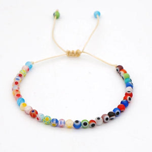 Evil Eye Bracelet Boho Beaded Lucky Jewelry