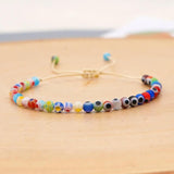 Evil Eye Bracelet Boho Beaded Lucky Jewelry