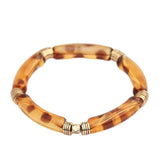 Acrylic Bamboo Tube Women Bracelet BC388