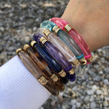Acrylic Bamboo Tube Women Bracelet BC388