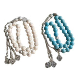Muslim Prayer Beads Bracelet Turquoise-Rosary Religious Decoration