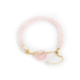 Ruifan 6mm Pink Crystal Pearls Strand Bracelet YBR856