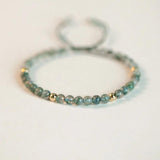 Green Crystal Bracelet Women Hand Woven Jewelry Gift