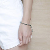 Green Crystal Bracelet Women Hand Woven Jewelry Gift