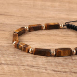 5A Natural Stone Amethyst Agate Bead Bracelet Adjustable Gemstone Wristband