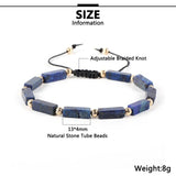 5A Natural Stone Amethyst Agate Bead Bracelet Adjustable Gemstone Wristband