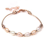 Baroque Pearl Bracelet Freshwater Pearl Bangle Wedding Jewelry