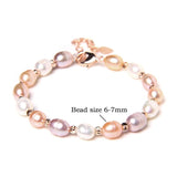 Baroque Pearl Bracelet Freshwater Pearl Bangle Wedding Jewelry