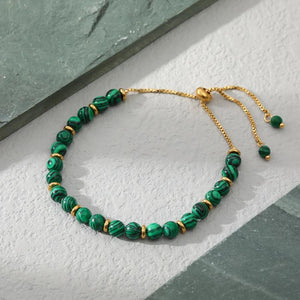 Natural Stone Stainless Steel 18K Bracelet Accessories