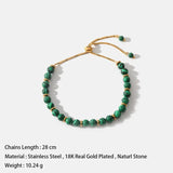 Natural Stone Stainless Steel 18K Bracelet Accessories