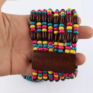 Layered African Beaded Bracelets for Women