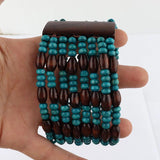 Layered African Beaded Bracelets for Women