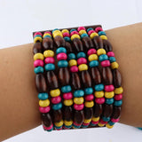Layered African Beaded Bracelets for Women