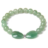 Green Aventurine Rose Pink Quartzs Crystal Bracelet