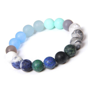 Solar System Bracelet 10MM Beaded Bracelets Chakra Stretch Bangles