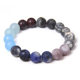 Solar System Bracelet 10MM Beaded Bracelets Chakra Stretch Bangles