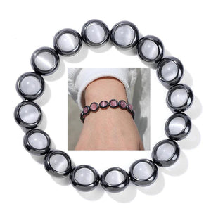 Cat Eye Beaded Bracelets Natural Stone Hematite Bracelet