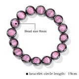 Cat Eye Beaded Bracelets Natural Stone Hematite Bracelet