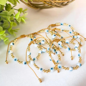 KKBEAD Evil Eye Adjustable Bracelet for Women