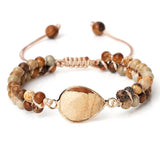 Boho Stone Beads Double Layer Wrap Bracelet
