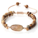 Boho Stone Beads Double Layer Wrap Bracelet