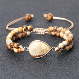 Boho Stone Beads Double Layer Wrap Bracelet