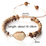 Boho Stone Beads Double Layer Wrap Bracelet