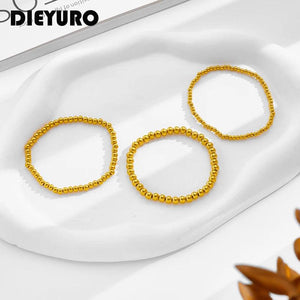 316L Stainless Steel Beaded Bracelet For Women Non-fading Jewelry Gift