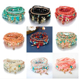 Bohemia Beads Bracelet for Women Multilayer National Style Bangle Jewelry Gift