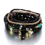 Bohemia Beads Bracelet for Women Multilayer National Style Bangle Jewelry Gift